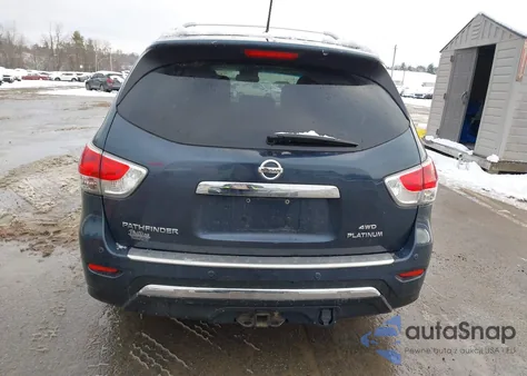 2015 Nissan Pathfinder Platinum from USA, damaged, VIN 5N1AR2MM8FC658767